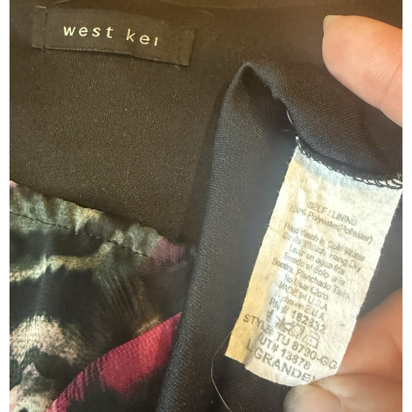 West Kei Vintage Y2K Womens Sheer Paisley Lace Flutter Blouse Size L Whimsygoth - Picture 9 of 11